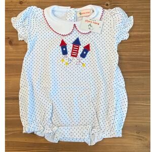 Baby Luigi 4th of July Firecracker bubble‎ NWT size 9 mo